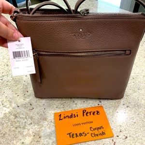 NWT Kate Spade Pebble leather crossbody